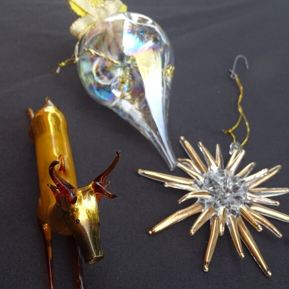 Vintage Glass Christmas Ornaments 8 - Picture 6 of 8